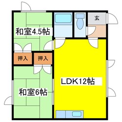 吉田ハイツ（北都）の物件間取画像